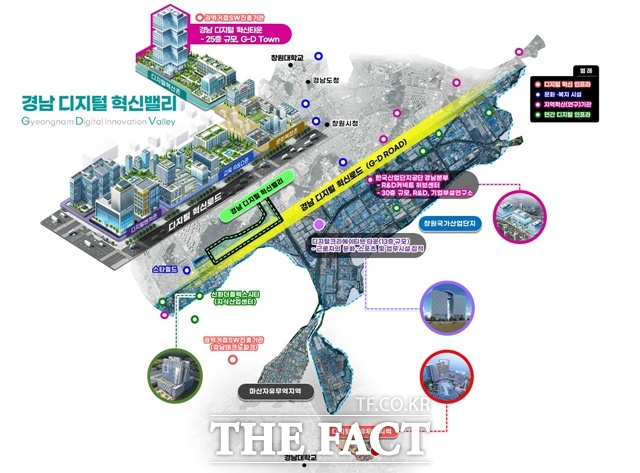 경남디지털혁신밸리 구상도. /경남도