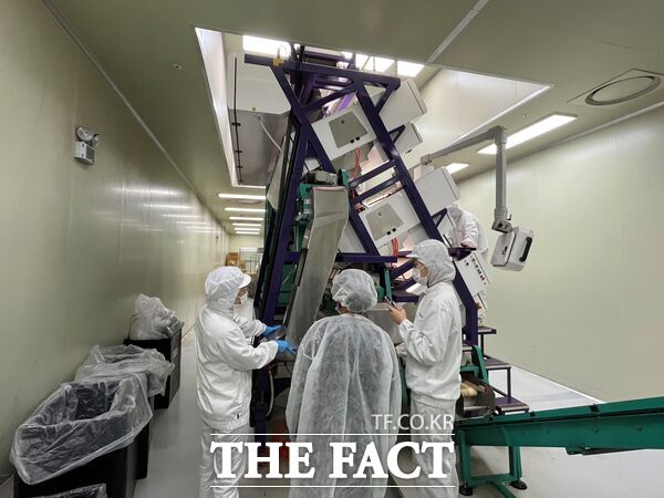 대전시 대덕구가 오는 19일부터 23일까지 5일간 식품 제조·유통·판매업소와 음식점 등을 대상으로 설 명절 성수식품 특별 점검을 한다. 사진은 대덕구 직원들이 식품제조가공업소를 점검하고 있는 모습. /대전시 대덕구