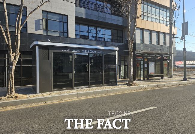 화성시 효행구청 분천교회 버스정류장 스마트쉘터 /화성시