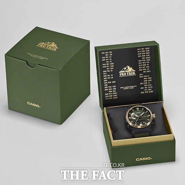 다카이치 사나에 일본 총리가 이재명 대통령에게 선물한 카시오 손목시계. /청와대