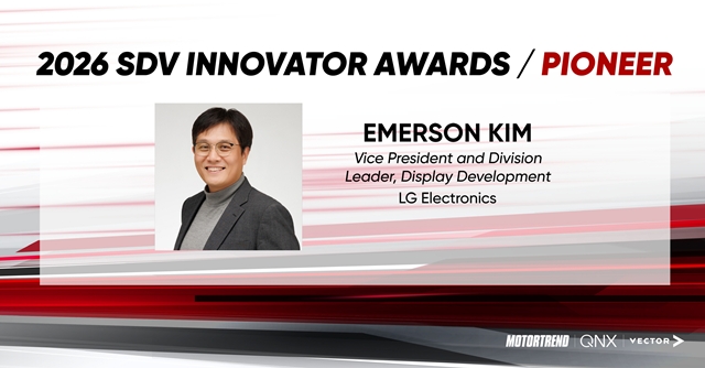 LG전자는 VS사업본부 디스플레이개발리더 김경락 상무(사진)가 '2026 SDV 이노베이터 어워즈' 선구자 부문 상을 받았다고 14일 밝혔다. /LG전자