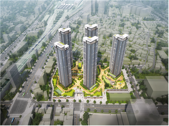 서울 용산구 갈월동 52-6 일원(구 후암특별계획구역 6획지)이 숙대입구역 역세권 장기전세주택 도시정비형 재개발사업 정비구역으로 지정·고시되며 대규모 고급 주거단지로 재탄생한다. /대신자산신탁