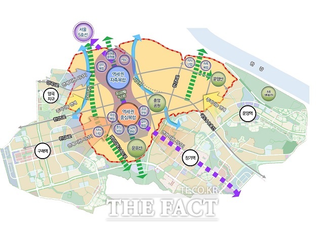 김포한강2지구 개략계획도. /김포시