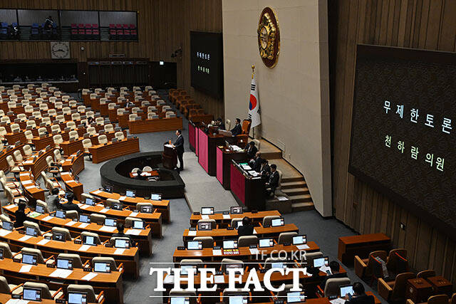 필리버스터 첫 주자로 나선 천하람 개혁신당 원내대표는 15일 