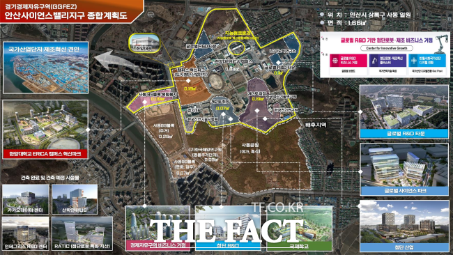 안산사이언스밸리지구 종합계획도. /경기도