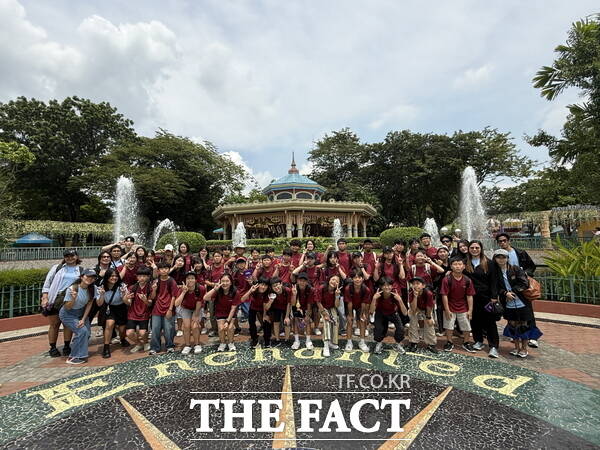 지난해 진행된 여름방학 해외 어학연수. /금산군