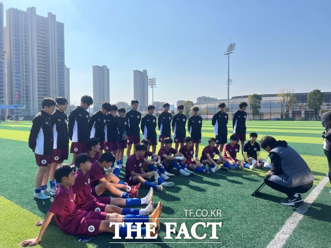 용인FC U-15 유소년팀 훈련 모습 /용인FC