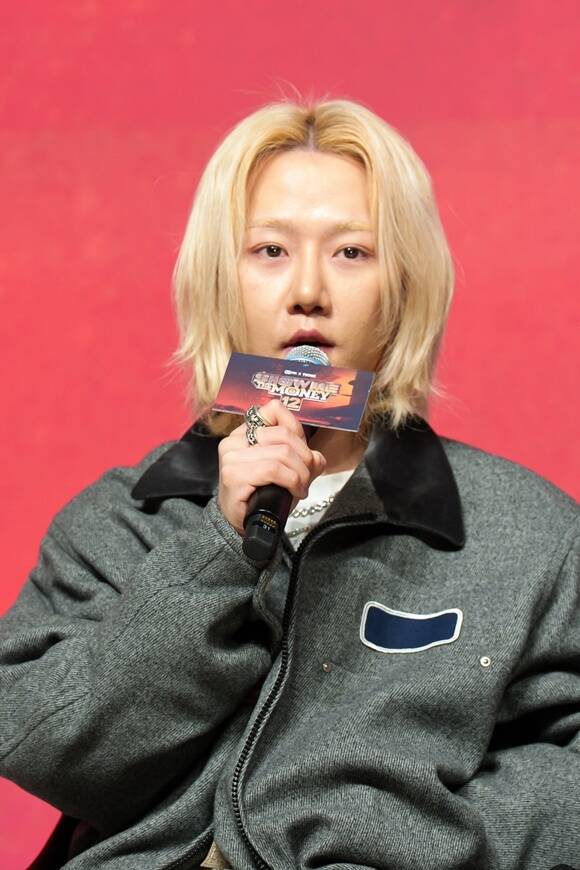 프로듀서 릴 모쉬핏이 15일 '쇼미더머니12' 제작발표회에 참석해 프로듀서로 나서는 각오를 전했다. /Mnet