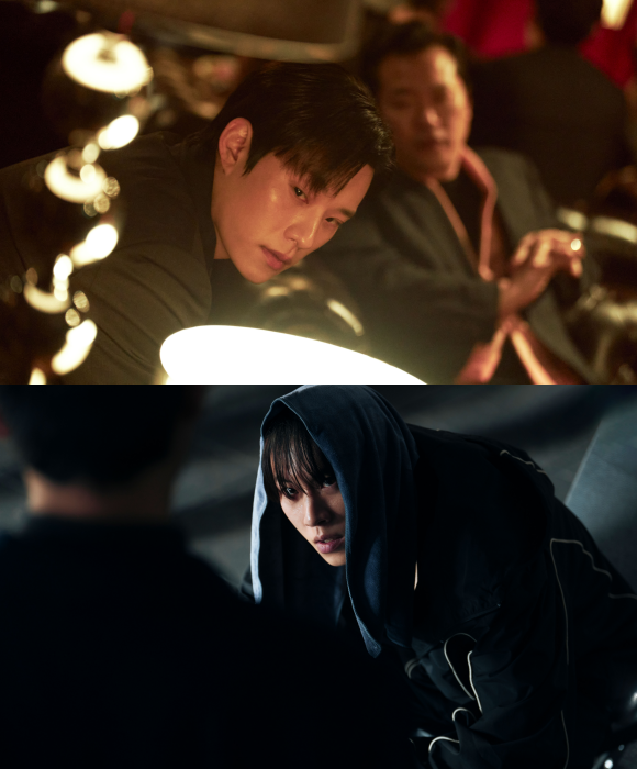 김성철은 프로젝트 Y에서 절대악 토사장으로 분해 한소희, 전종서와 대립하며 극에 긴장감을 불어넣고 있다. /플러스엠엔터테인먼트