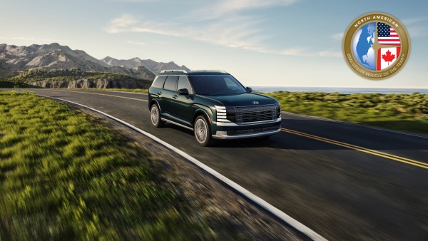 팰리세이드가 2026 북미 올해의 차 시상식에서 유틸리티 부문 '북미 올해의 차'로 선정됐다. /현대차