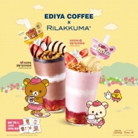  이디야커피, 리락쿠마 콜라보 겨울 딸기 신메뉴 2종 선봬