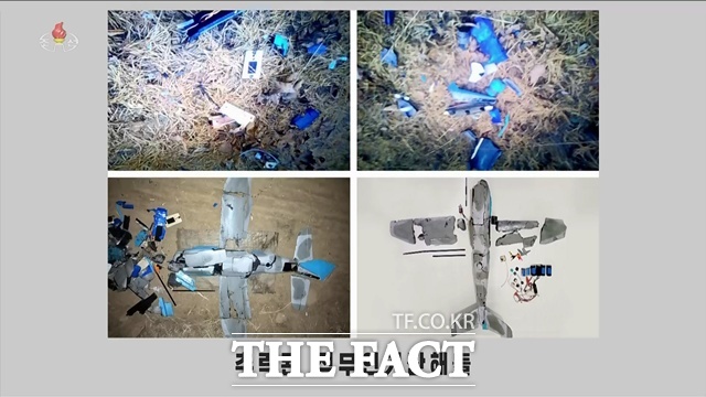 통일부는 16일 한국발 무인기 침투 사건과 관련해 ‘대북 눈치보기’ ‘저자세’를 취하고 있다는 일각의 주장에 “적법한 수사 절차를 심각하게 왜곡하고 폄훼하는 것”이라고 밝혔다. 사진은 북한에서 공개한 한국발 무인기. /뉴시스, 조선중앙TV 갈무리