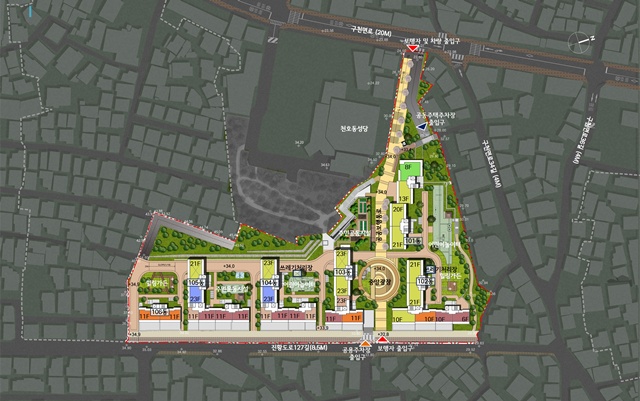단지 내부에는 공공보행통로를 조성해 인접 천일초 학생들의 통학뿐 아니라 지역 주민의 보행 환경을 개선한다. /서울시