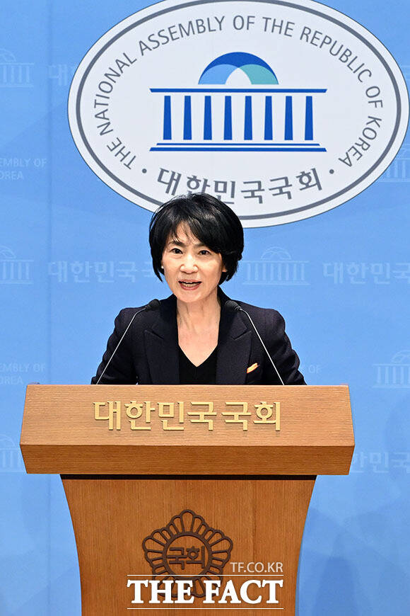관악구청장 선거 출마 선언하는 이혜숙 개혁신당 관악갑 당협위원장.