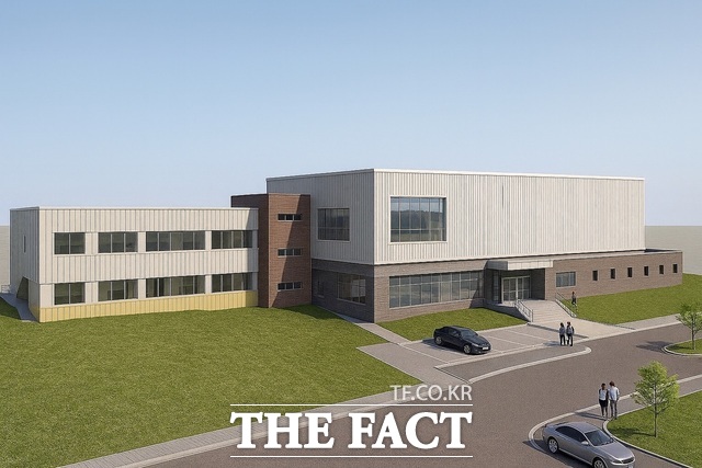 구미시 선산읍 이문리 일대 연면적 약 3574㎡ 규모로 조성될 푸드테크 스마트 제조 연구지원센터 조감도. /구미시