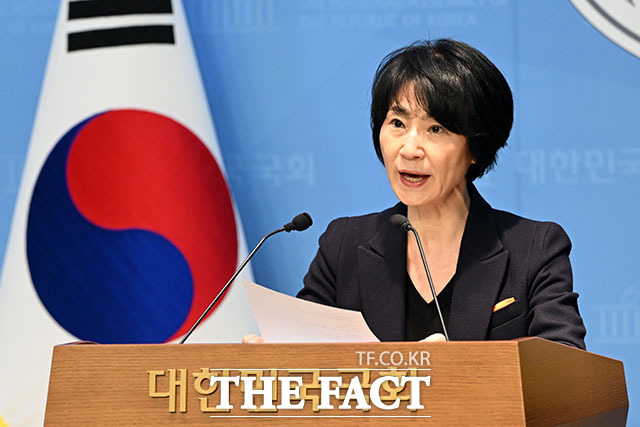 관악구청장 선거 출마 선언하는 이혜숙 개혁신당 관악갑 당협위원장.