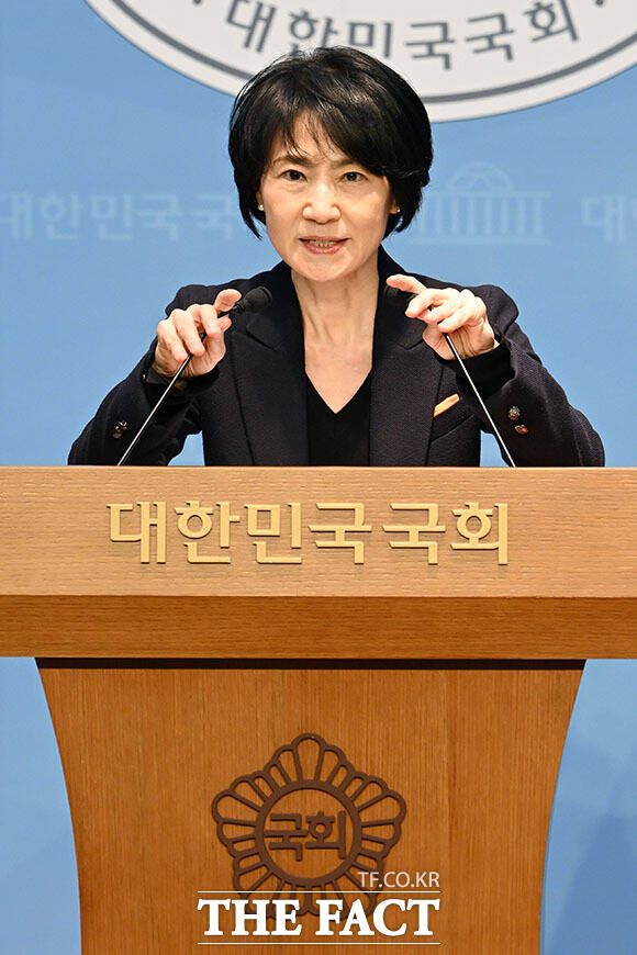 관악구청장 선거 출마 선언하는 이혜숙 개혁신당 관악갑 당협위원장.