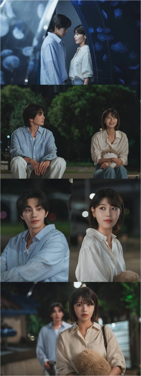 배우 최수영과 김재영의 데이트가 담긴 지니TV 오리지널 드라마 '아이돌아이' 9회 스틸이 공개됐다./KT스튜디오지니