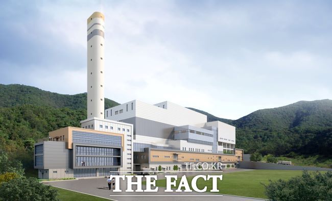 2027년 11월 건립 예정인 성남시 중원구 상대원동 노후 소각장 대체 500t급 소각시설 조감도. /성남시