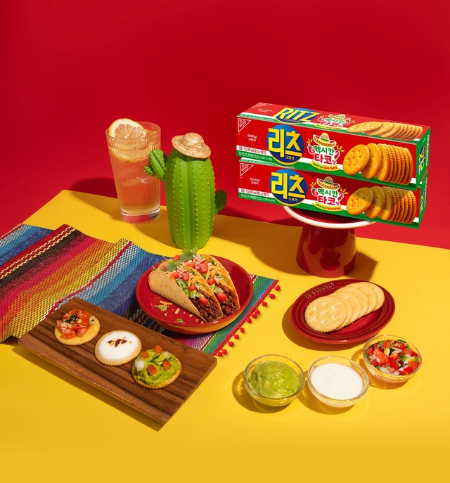 동서식품은 리츠 크래커에 이국적인 '타코'의 풍미를 더한 신제품 '리츠 크래커 멕시칸 타코맛'을 출시했다. /동서식품