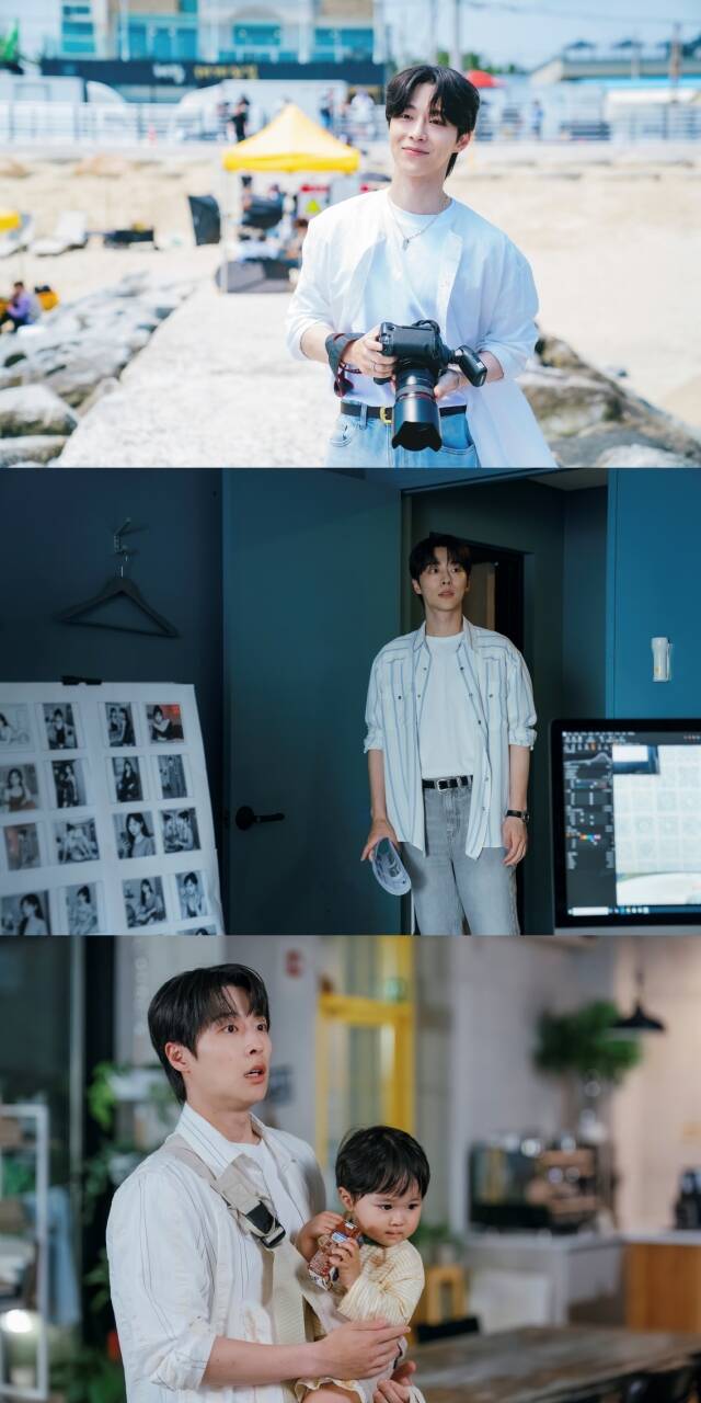 배우 배인혁이 tvN 우주를 줄게에서 20개월 조카를 키우는 사진작가 선태형으로 분한다. /tvN