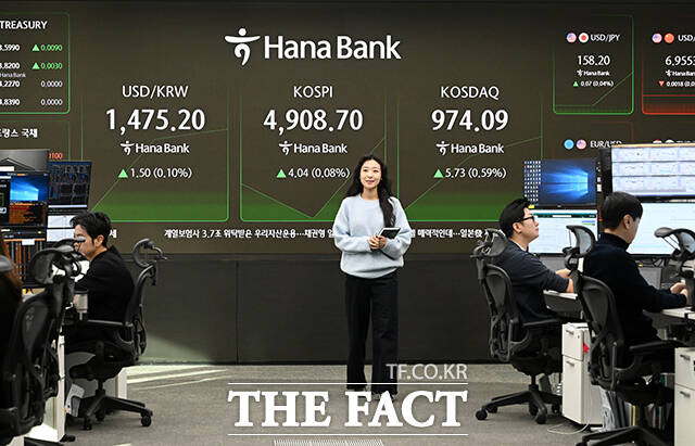 코스피가 연일 신고가를 경신하고 있는 20일 오전 서울 중구 하나은행 딜링룸 전광판에 지수가 표시되고 있다. /서예원 기자