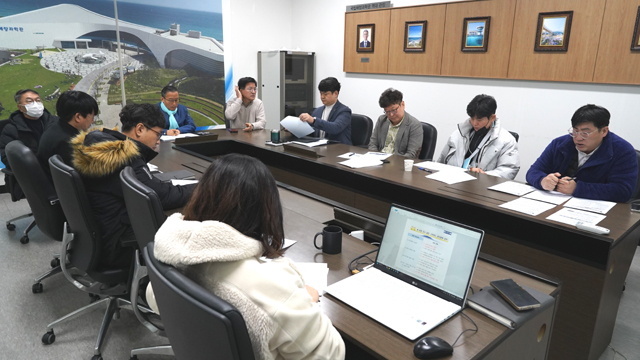 국립울진해양과학관이 AI 기반 운영 혁신과 지속가능 경영 전략을 담은 2026년도 업무보고를 하고 있다. /해양과학관