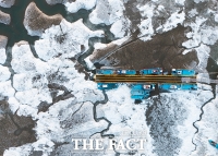  '바다 얼린 한파' [포토]