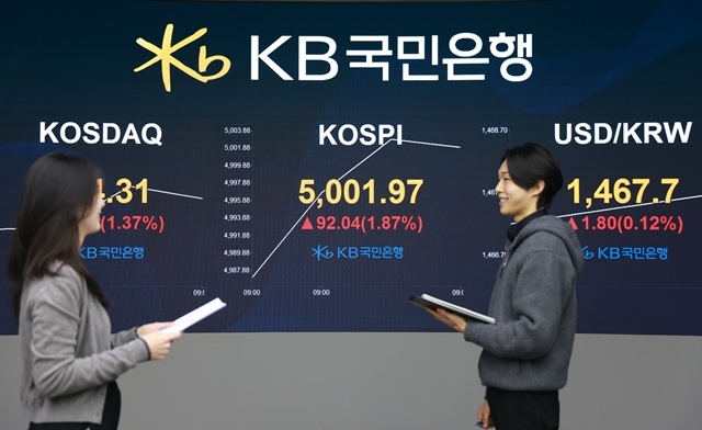 22일 서울외환시장에 따르면 이날 오전 10시 48분 현재 원·달러 환율은 1467.5원에 거래 중이다. /KB국민은행