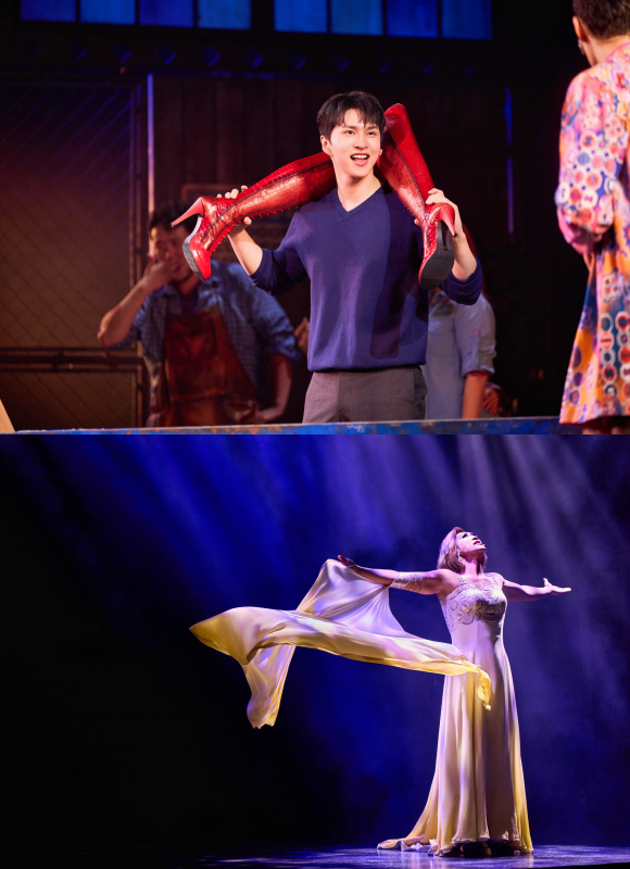 이재환(위쪽)은 찰리 역을 맡아 이번 시즌에 새롭게 합류했고, 강홍석은 초연부터 지금까지 한 시즌을 제외하고 롤라로 분해 관객들과 만나고 있다. /CJ ENM