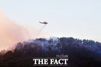  국가 소방동원령 내려진 부산 기장군 산불 큰 불길 잡혀