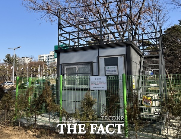 비래동 도로변 대기환경측정소 전경 /대전시