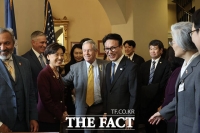  미 의사당 방문한 김민석 국무총리 [TF사진관]