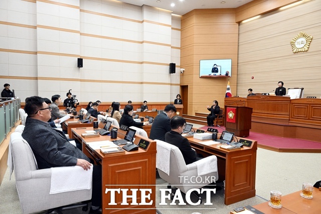 보령시의회가 26일 제272회 임시회를 개회하고 있다. /보령시의회
