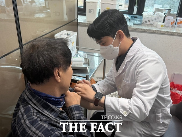 나주시가 65세 이상 취약계층을 대상으로 대상포진 무료 예방접종을 실시하고 있다. /나주시