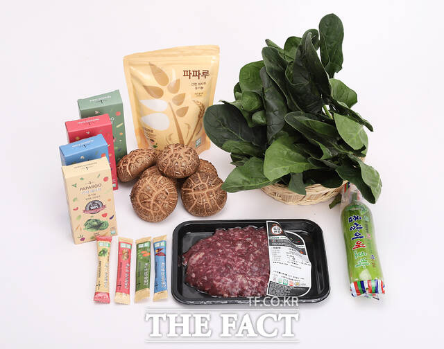 친환경 농산물 꾸러미 모습./전남도