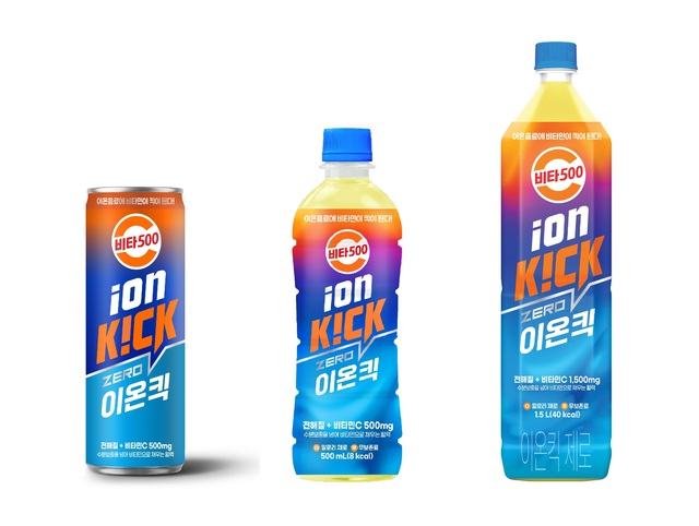광동제약은 제로 이온음료 비타500 이온킥 제로를 출시했다고 26일 밝혔다. 광동제약 비타500 이온킥. /광동제약