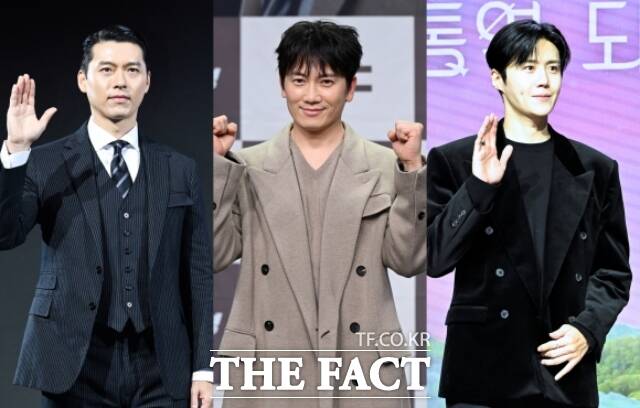 배우 현빈·지성·김선호(왼쪽부터)가 1월 각자의 작품으로 안방극장 흥행을 이끌고 있다. /더팩트DB