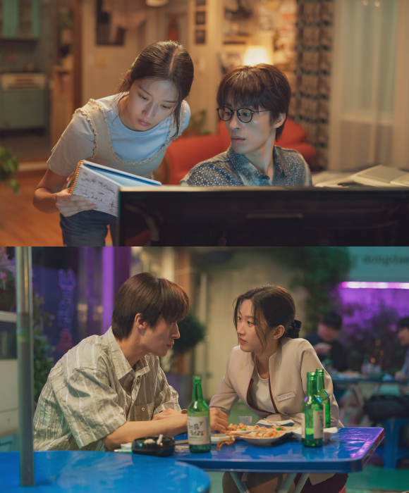 배급사 쇼박스 관계자는 만약에 우리 흥행 요인을 두고 너무 오랜만에 극장가에 찾아온 정통 멜로였고 관객들이 쉽게 공감할 수 있는 이야기를 다뤘다는 점, 구교환과 문가영의 열연과 전작에 이어 이번에도 감정의 결을 잘 살린 김도영 감독의 연출이 복합적으로 작용한 것 같다고 바라봤다. /쇼박스