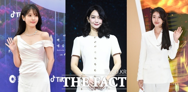 가수 겸 배우 아이유와 배우 신민아 수지(왼쪽부터)가 로맨스 판타지 드라마로 시청자를 만난다. /더팩트 DB