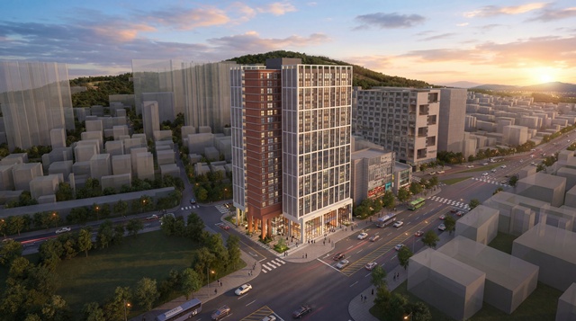 중랑구 묵동 먹골역 인근에는 공공임대 오피스텔 152실 등을 짓는 복합시설 건립사업이 추진된다. /조감도