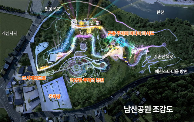 남산공원 조감도. /예천군