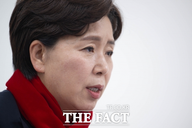 양향자 국민의힘 최고위원이 29일 오전 서울 여의도 국회에서 <더팩트>와 인터뷰를 하고 있다. /국회=박헌우 기자