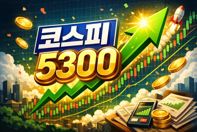 30일 오전 장중 코스피는 5300선을 넘어섰다. /챗GPT 생성 이미지