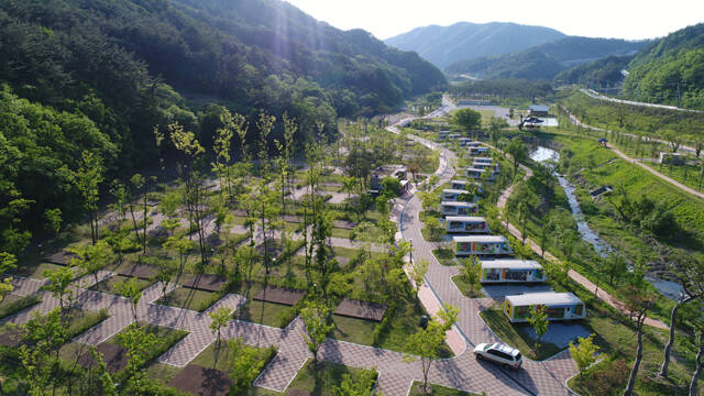 영주호 오트캠핑장 전경 /영주시