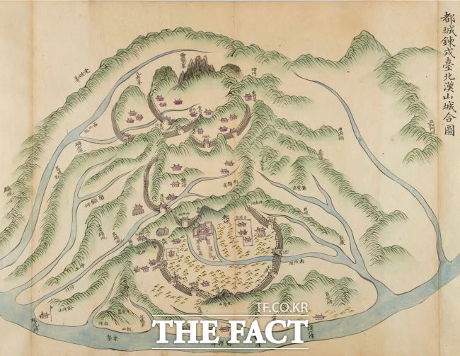 도성연융대북한산성합도 좌해여지(18세기 지도) /경기도