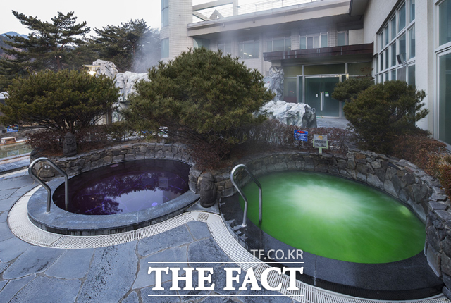 덕구온천 노천탕. /울진군