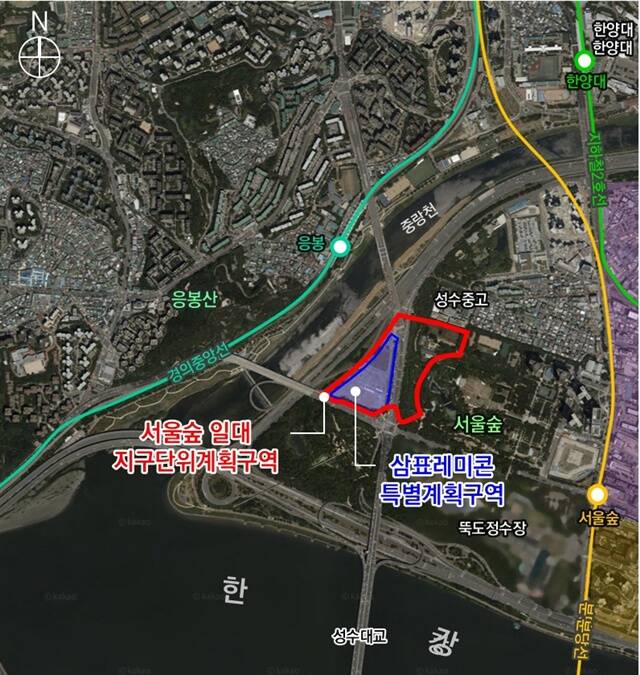 삼표레미콘 부지는 최고 79층 규모 업무·주거·상업 기능이 융합된 복합단지로 개발된다. /서울시