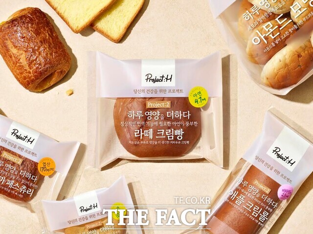 SPC삼립의 건강 베이커리 브랜드 프로젝트:H가 비타민B1, 아연, 엽산 등 영양소를 강화한 신제품 5종을 출시했다. /SPC삼립