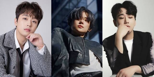 가수 이찬원 연준 황영웅(왼쪽부터)이 더팩트 뮤직 어워즈 팬앤스타 TMA 베스트 뮤직 – 겨울 TOP 3에 올랐다. /각 소속사